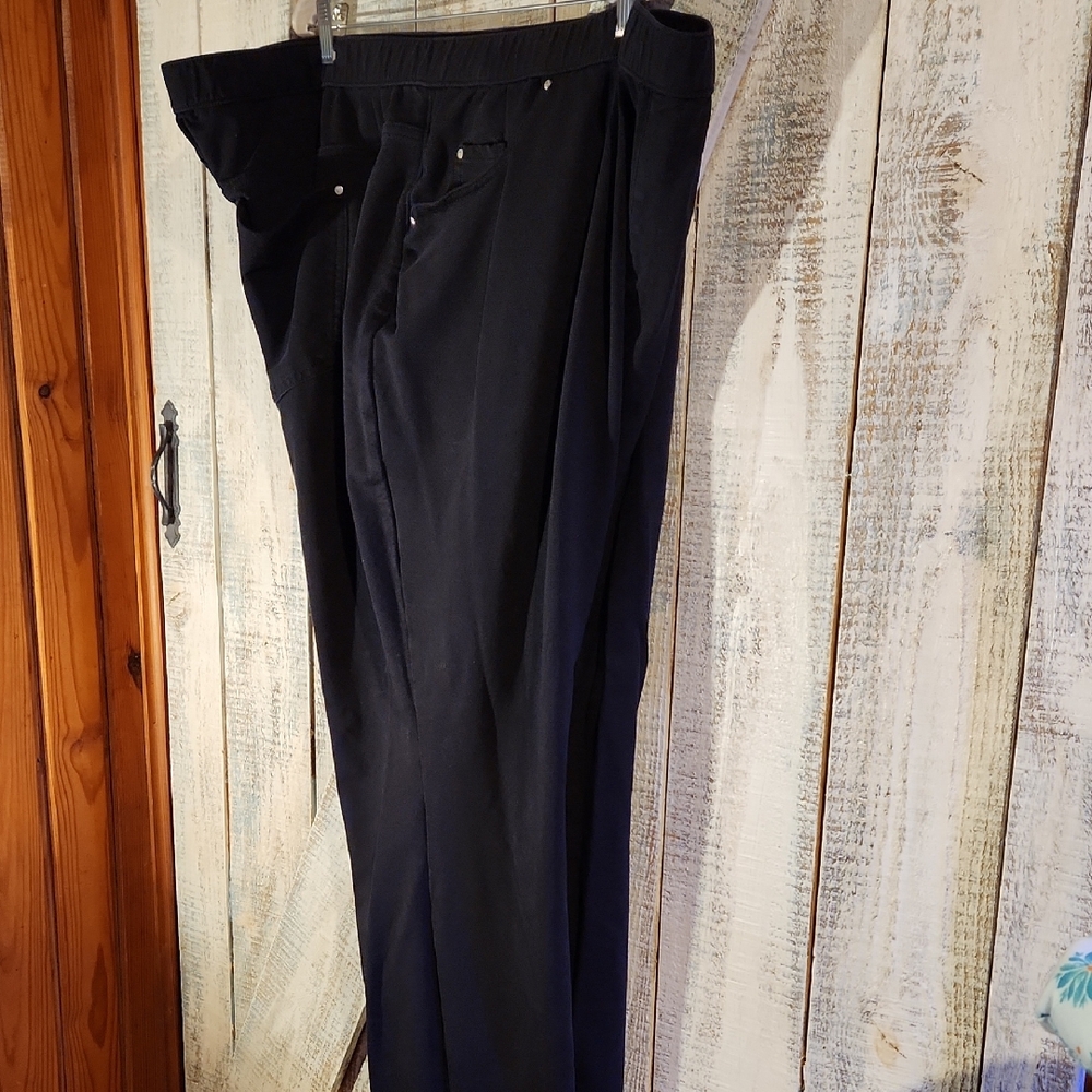 Catherines Black Straight Leg Pants